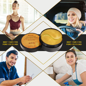 Fivewan patches on vanity setting conveying at-home spa refresh routine