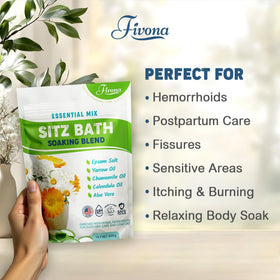 FIVONA close-up of salt granules texture highlighting pure Epsom base and gentle feel