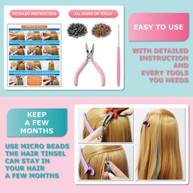 Fiwecos tinsel beside a ruler to show 48-inch length and customizable cuts