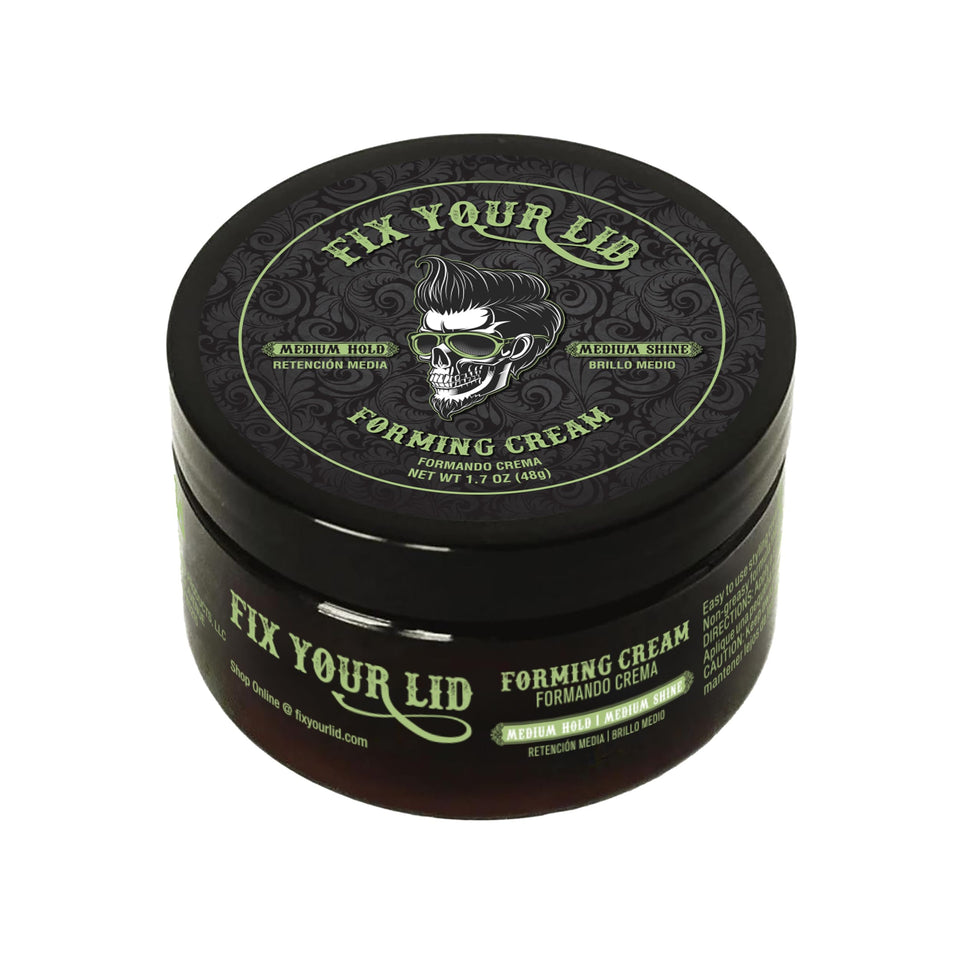 Fix Your Lid front jar view showing product label and compact benefit