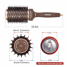 FIXBODY close-up of nano-ceramic coated barrel for fast, even heat distribution