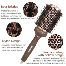 FIXBODY detailed boar bristles dispersing natural oils for smoother hair