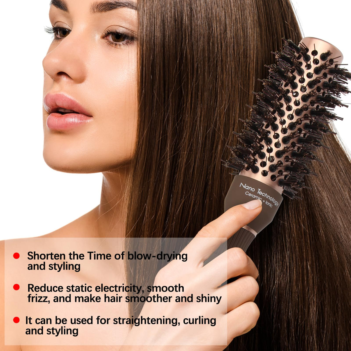 FIXBODY in-use with blow dryer creating lift and polished finish while styling
