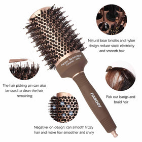 FIXBODY side profile with hair wrapped around barrel demonstrating volume creation