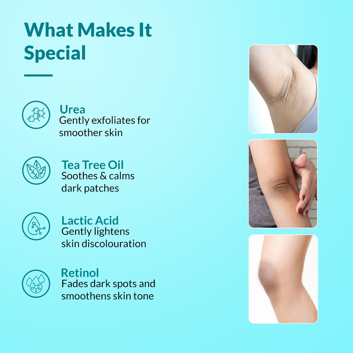 FIXDERMA application on neck fold illustrating targeted use and gentle absorption