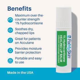 Close-up of FixMySkin stick tip highlighting solid, heat-resistant texture for neat application