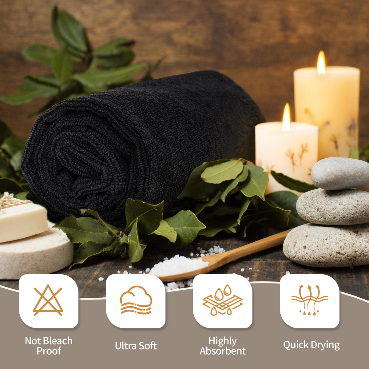 FIXSMITH towel drying hair demonstrating quick moisture removal benefit