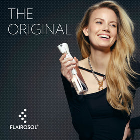 FLAIROSOL nozzle close-up highlighting fine-mist technology for precise spray