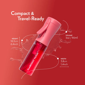 FLAIROSOL filled with toner showing clear liquid and easy refill visibility