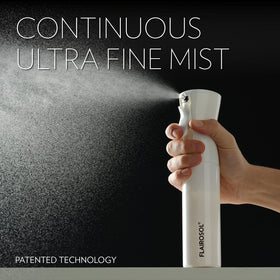 FLAIROSOL held in hand to show ergonomic size and easy-grip benefit