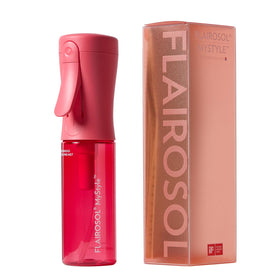 FLAIROSOL front packaging showing compact 90ml bottle and travel-ready benefits