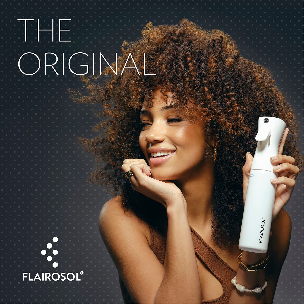 FLAIROSOL close-up of precision nozzle highlighting consistent ultra-fine mist benefit