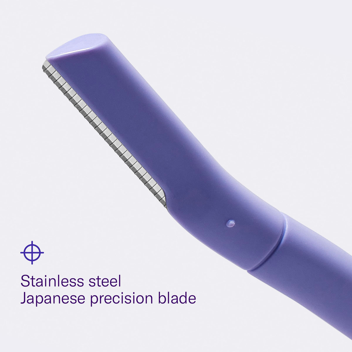 Flamingo curved handle detail showing grip for controlled precise strokes