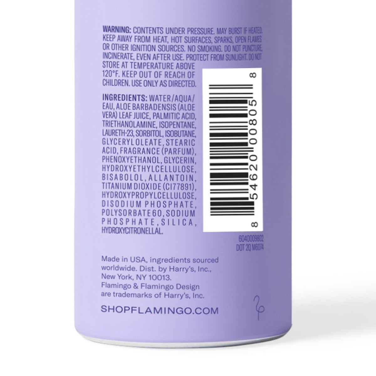 Flamingo foam dispensed in hand demonstrating creamy lather for slick razor glide benefit