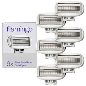 Flamingo front packaging 6-count showing product and quantity for easy restocking