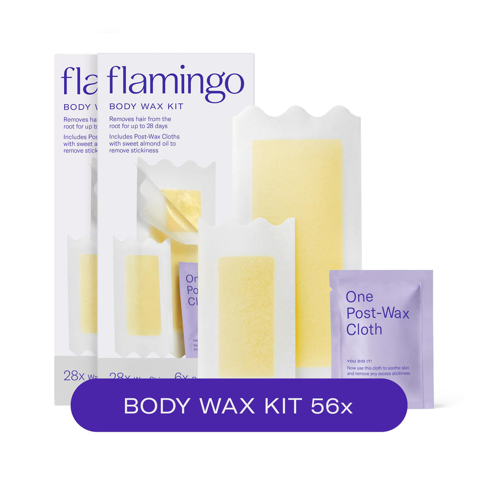 Flamingo front packaging showing kit contents and benefits