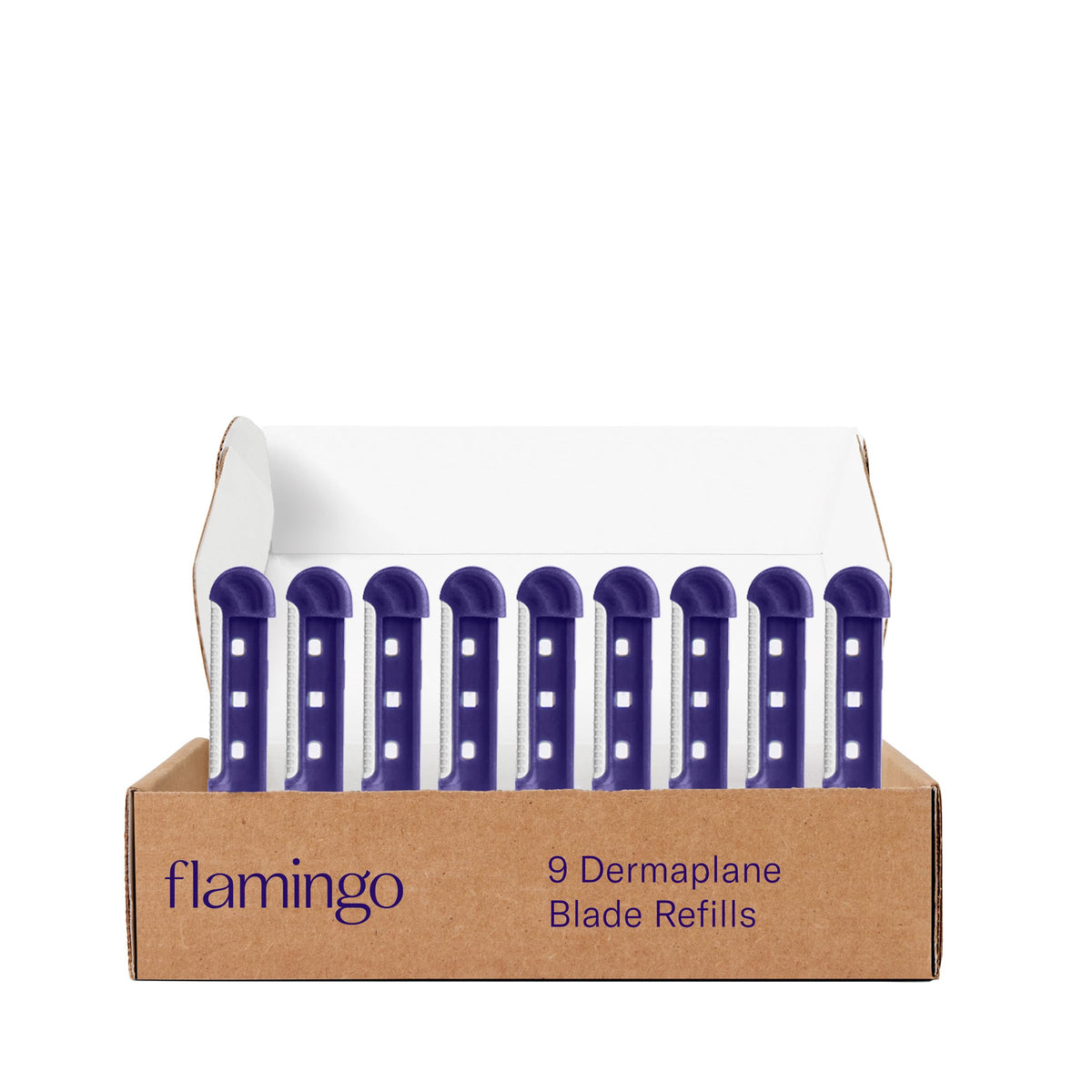 Flamingo refill pack front view showing count and branding for easy restocking