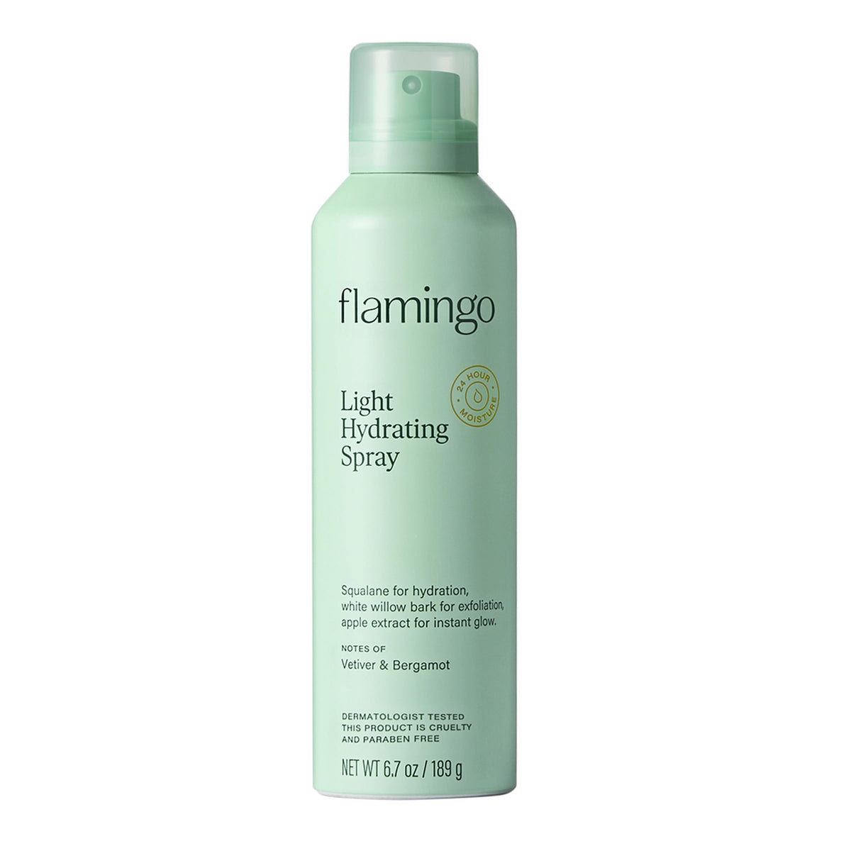 Flamingo front packaging showing bottle and label for easy identification and benefit