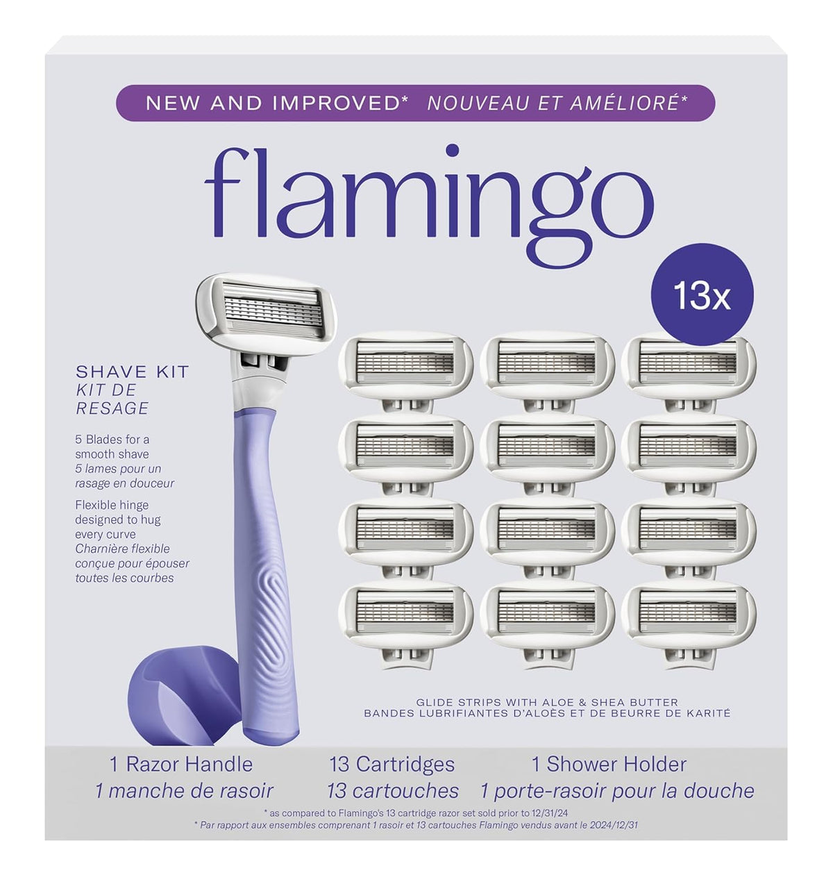 Flamingo front packaging showing kit contents and convenience
