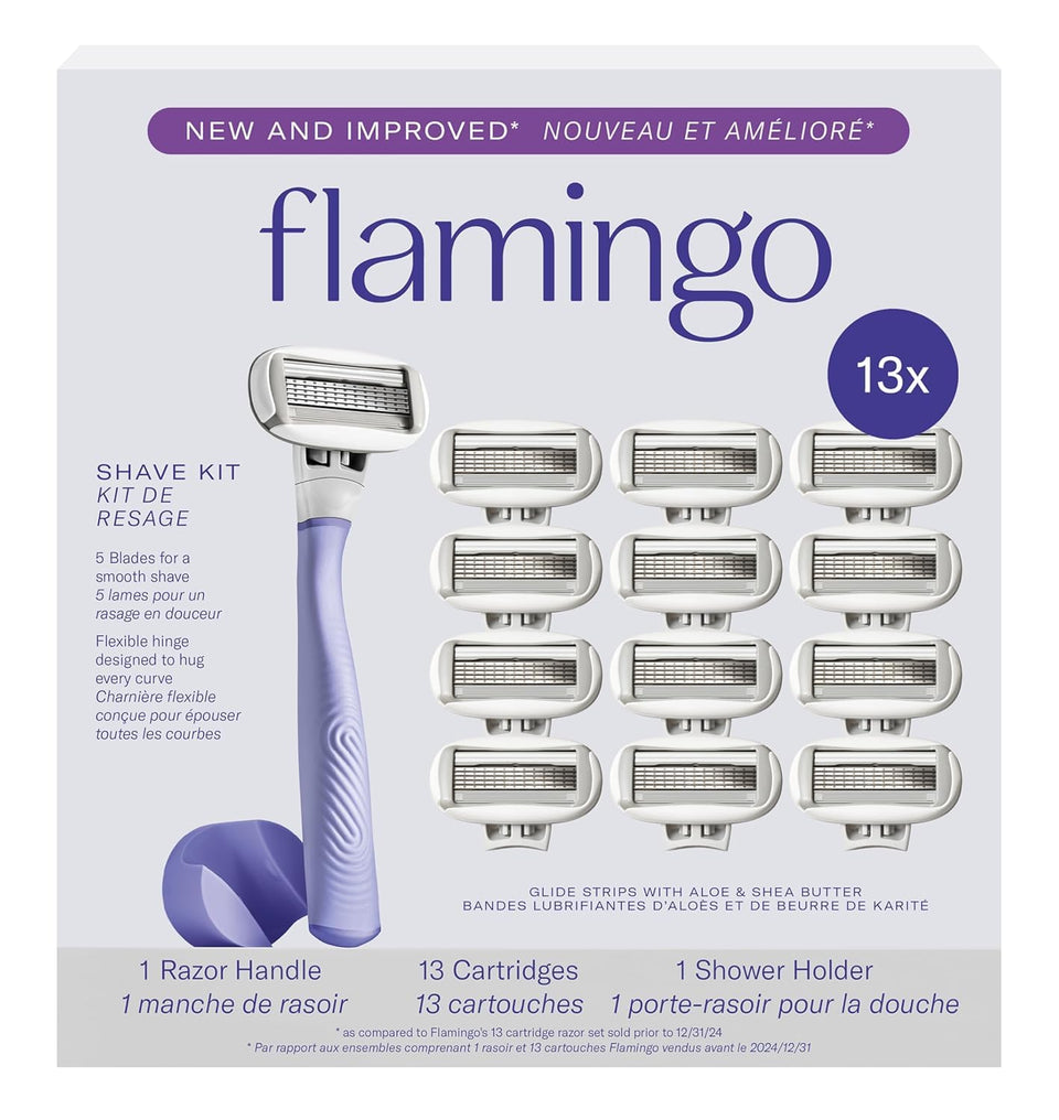 Flamingo front packaging showing kit contents and convenience