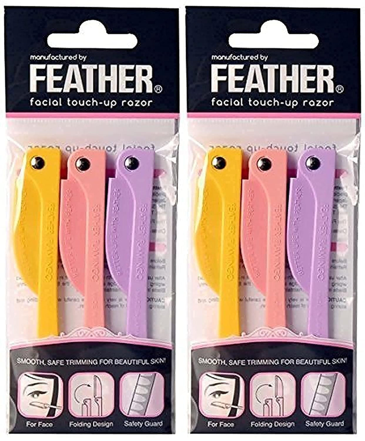 FLAMINGO front packaging showing three razors per pack and product benefits