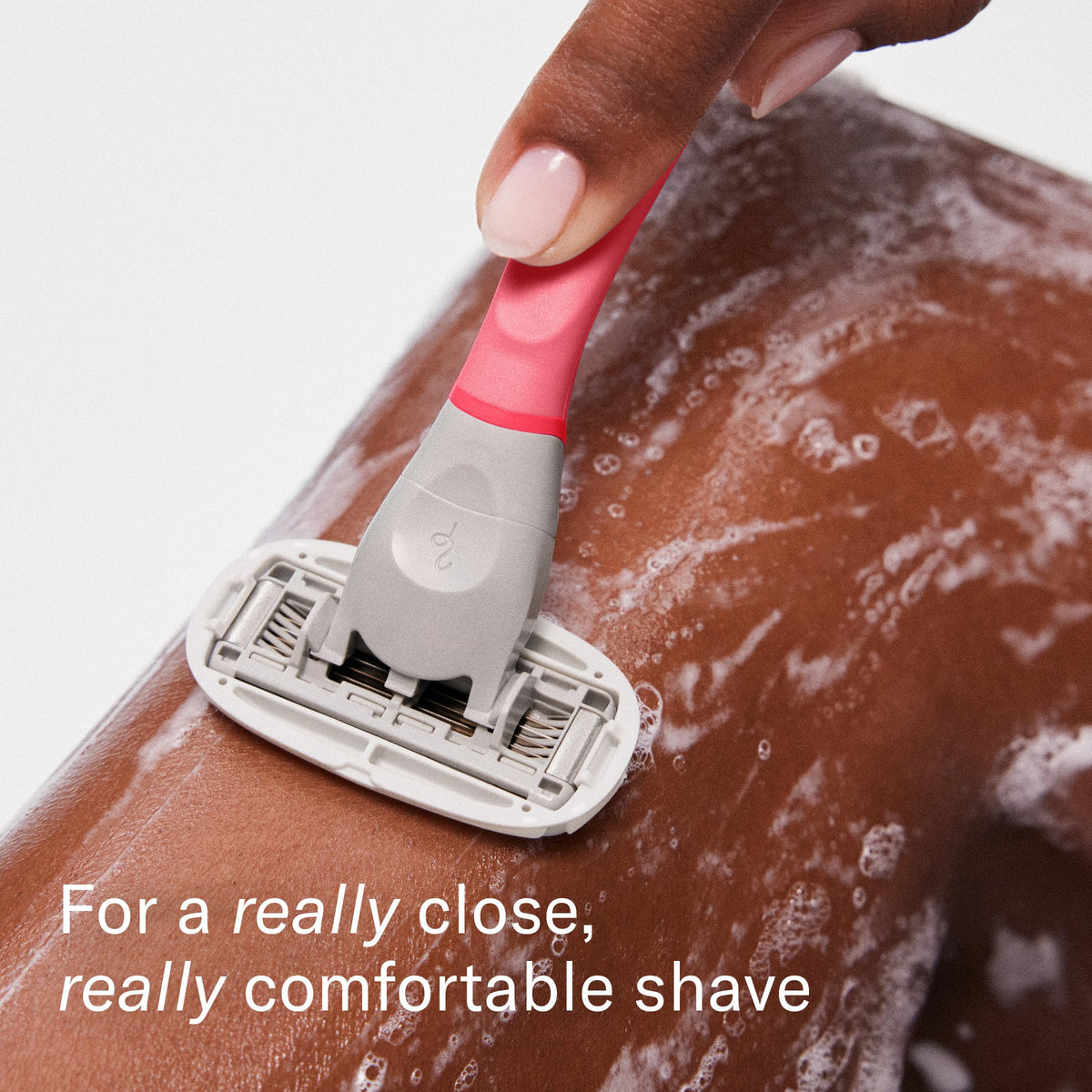 flamingo handle in hand demonstrating secure no-slip grip benefit