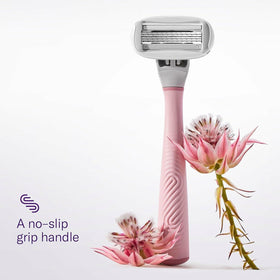 Flamingo lubricating strip close-up with aloe and shea for comfort