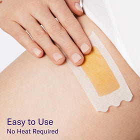 Flamingo post-wax cloths pack shown removing wax and soothing skin