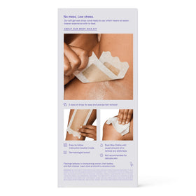 Flamingo post-wax cloths with sweet almond oil for soothing care