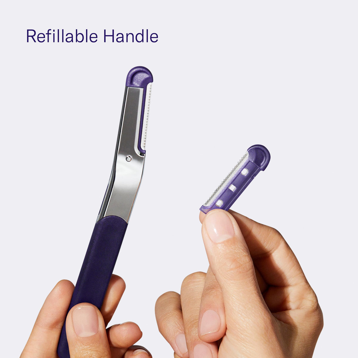 Flamingo refill cartridge with protective cap for hygienic storage
