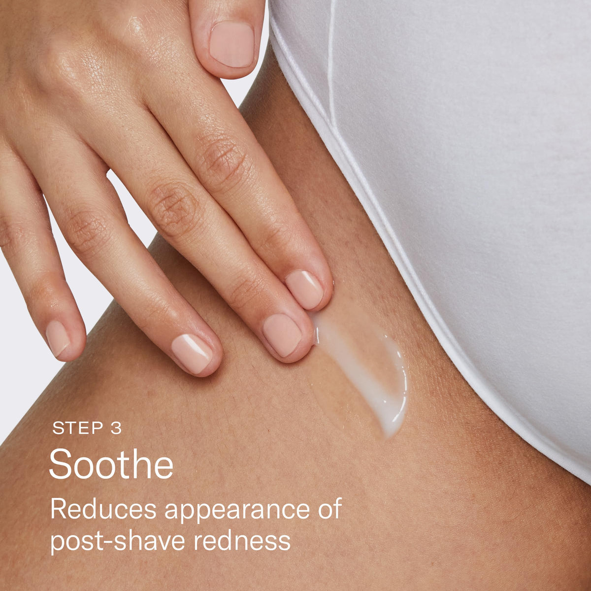 Flamingo restorative serum bottle detail, oat extract and barrier-supporting care