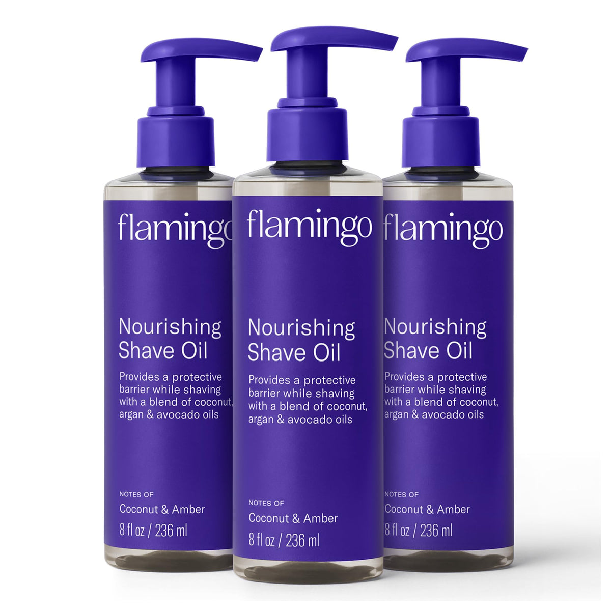 Flamingo front packaging showing bottle and label, highlights value