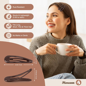 FLAREANN clip securing hair in side profile, discreet reliable hold