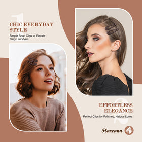 FLAREANN clip holding bangs and flyaways, smooth non‑slip control