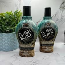 Flash Black 12 oz bottle held in hand showing product size and portability