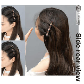 FlaSloth clip in braided hair demonstrating secure hold and polished finish