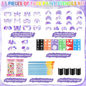 Flasoo close-up of reusable stencils showing pattern variety and precision
