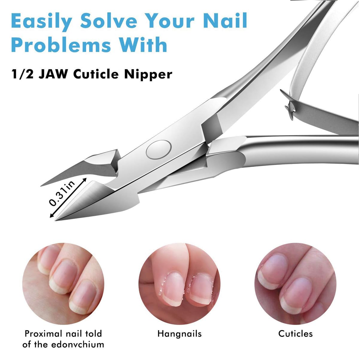 Flauntia double-spring handle detail showing comfortable grip and smooth action
