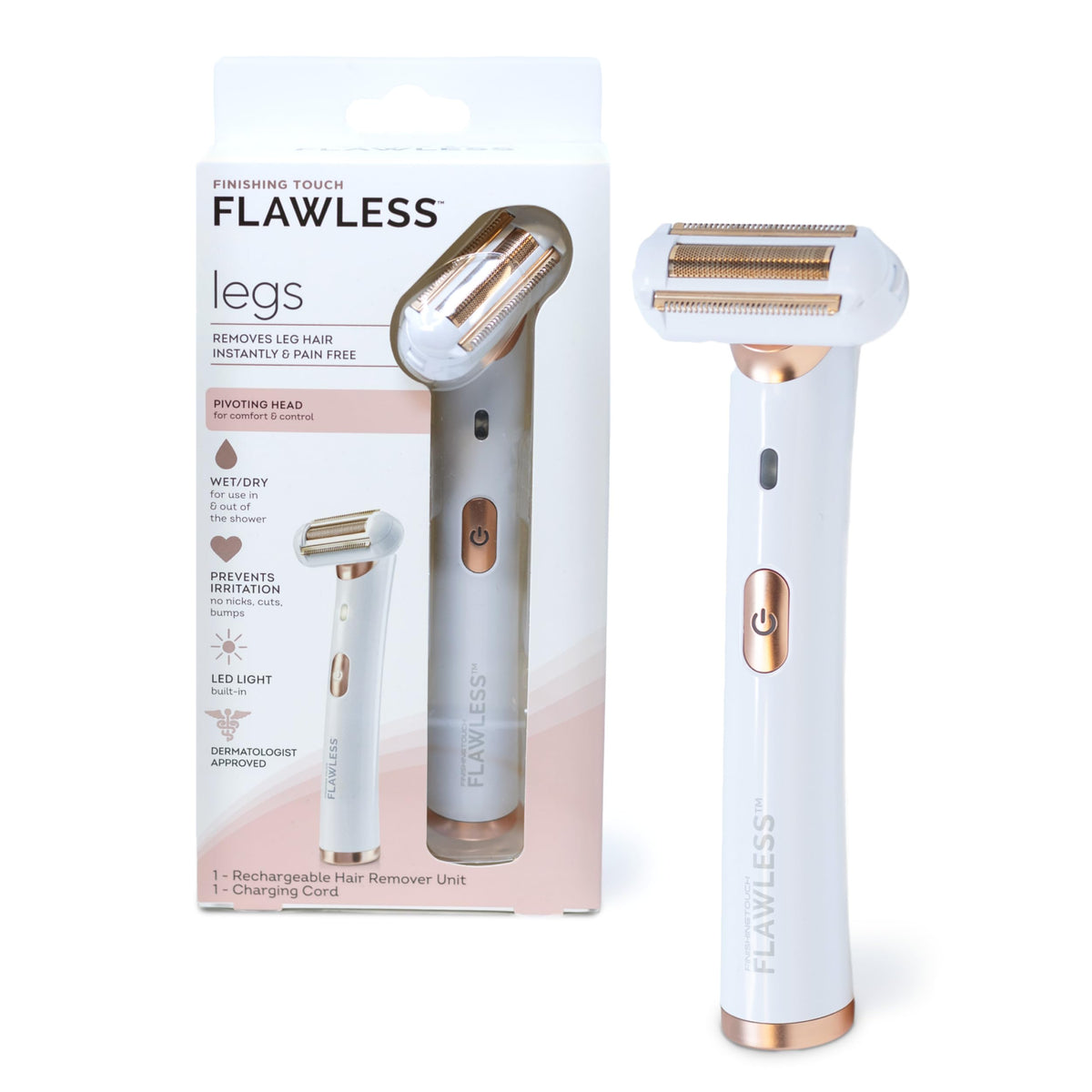 Flawless front view showing slim design and ergonomic hold for control