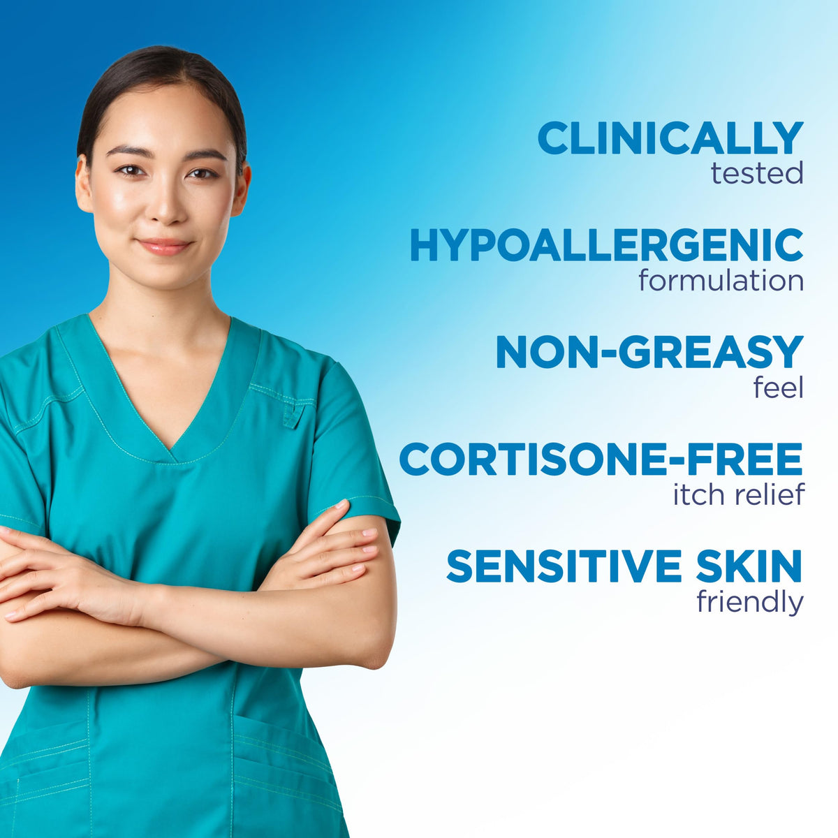 Flexitol tube on vanity near skincare items suggesting daily gentle care