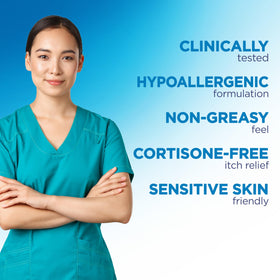 Flexitol tube on vanity near skincare items suggesting daily gentle care