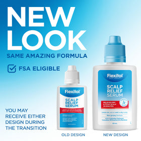 Flexitol on bathroom shelf as part of daily hair care routine