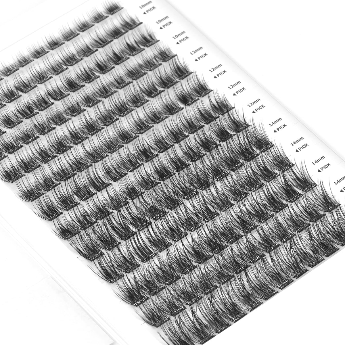 FLOMAZE array of clusters 8mm through 16mm to customize lash length