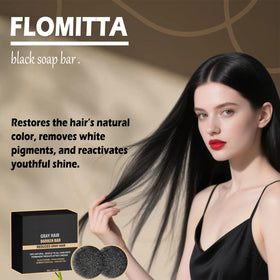 Flomitta on bathroom shelf showing eco-friendly grooming setup