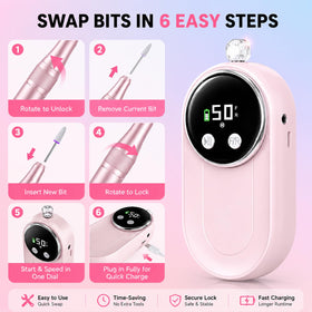 FLORAVIC aluminum handpiece texture detail highlighting low-heat, durable build
