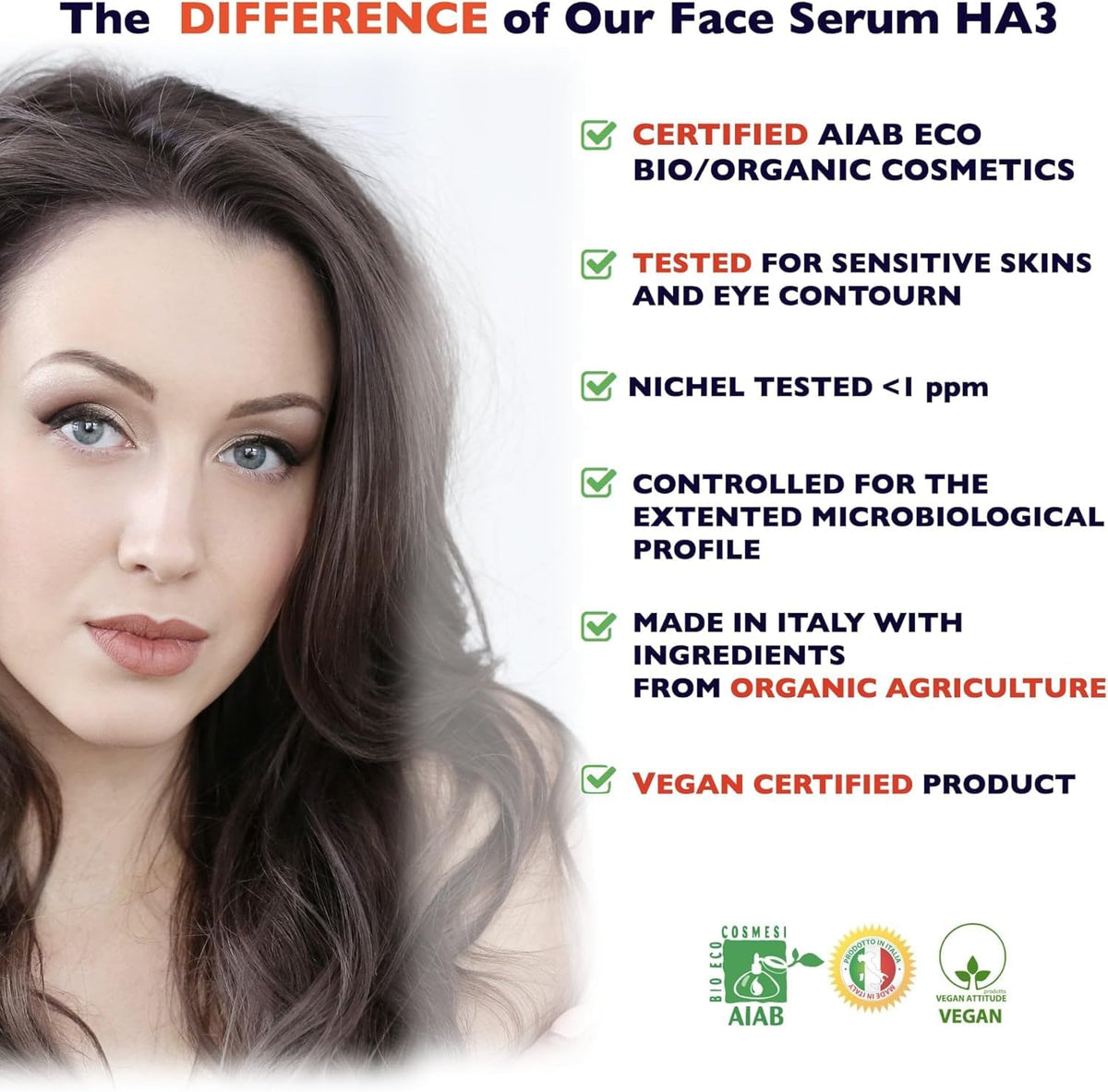 Florence applying serum to cheek showing hydration and smoothing effect