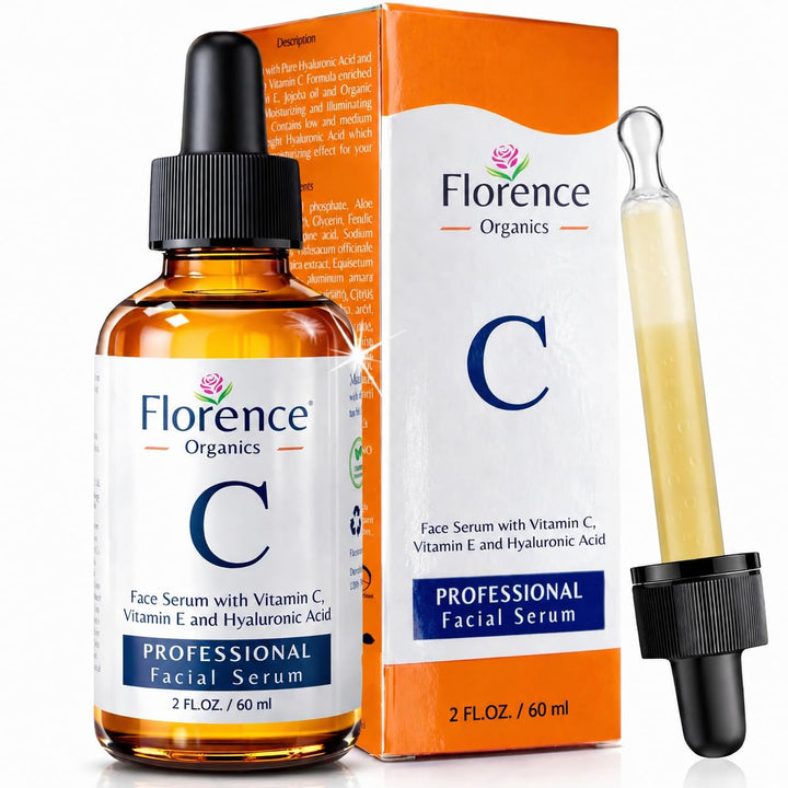 Florence front bottle showing label and 2 fl oz size for clear product ID