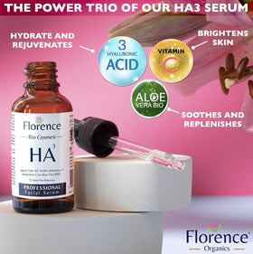 Florence close-up of lightweight serum texture demonstrating fast absorption