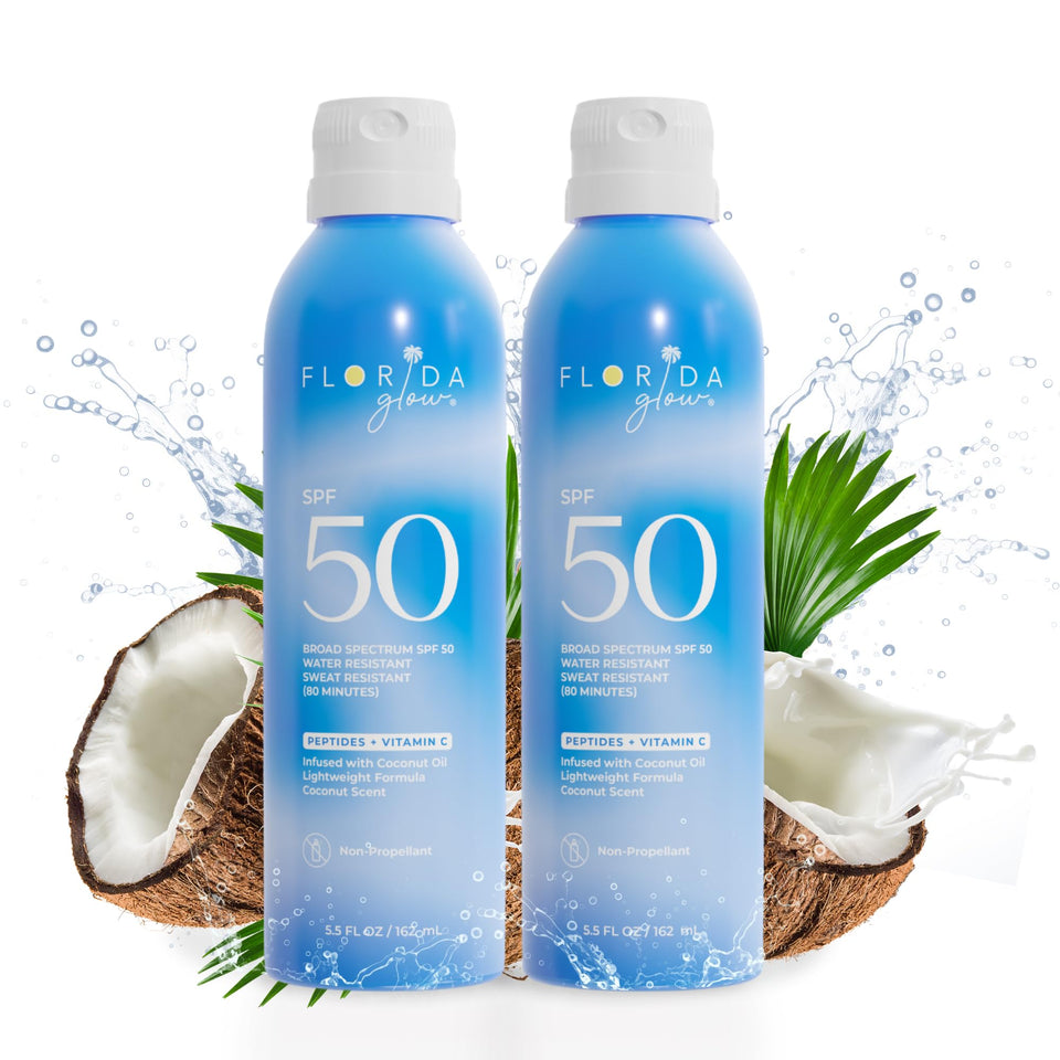 Florida Salt Scrubs front packaging showing SPF 50 reef-friendly protection