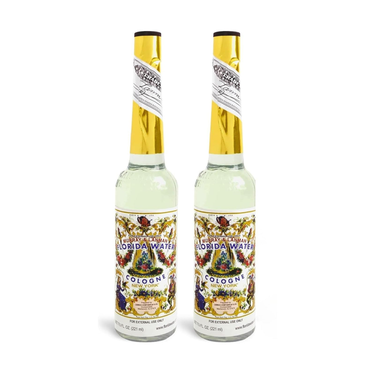 Florida Water front packaging showing classic bottle and fresh scent benefits